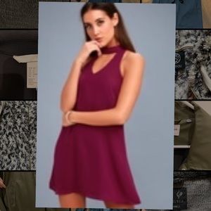Magenta Swing Dress Lulus